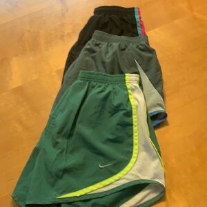 Nike Dri Fit Shorts(3 pairs) Xs/S